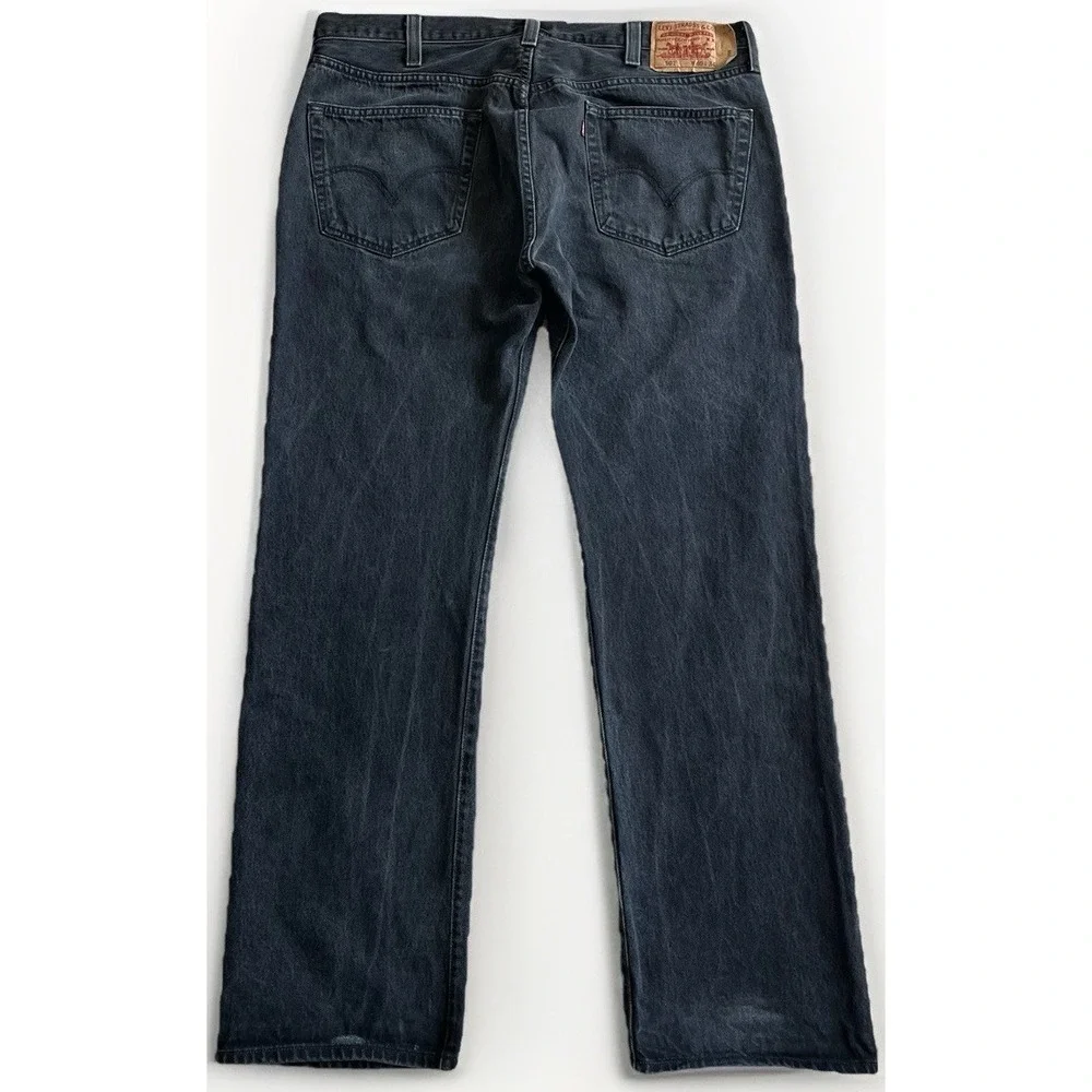 Levi's‎ 501 Original Fit Jeans Button Fly Iconic Straight Leg Black Men's 40x34